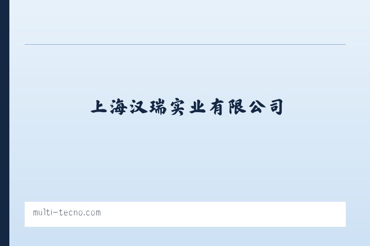 上海汉瑞实业有限公司 列表图